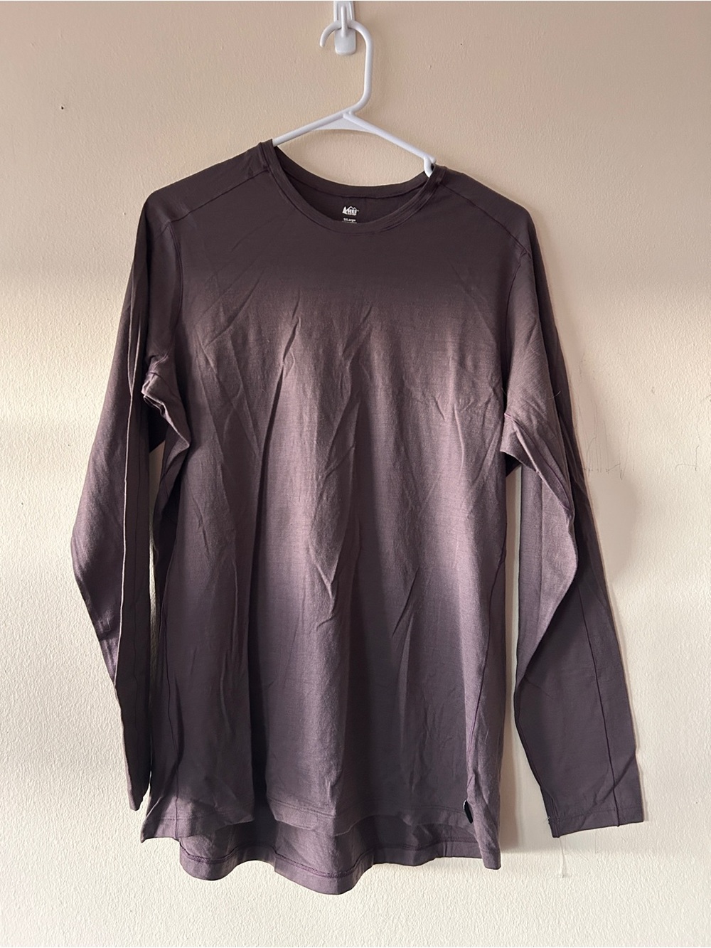 Purple REI merino wool baselayer top and bottom - Picture 8 of 10